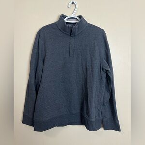UNTUCKit Size L Men's Charcoal Zip-Up Sweater